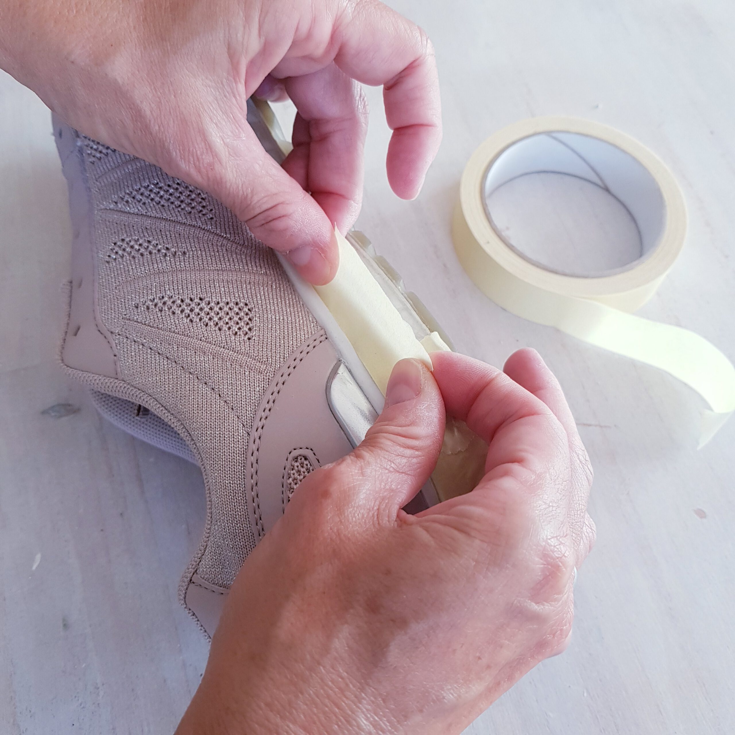 DIY Upcycling Schuhe färben mit Kreidefarbe